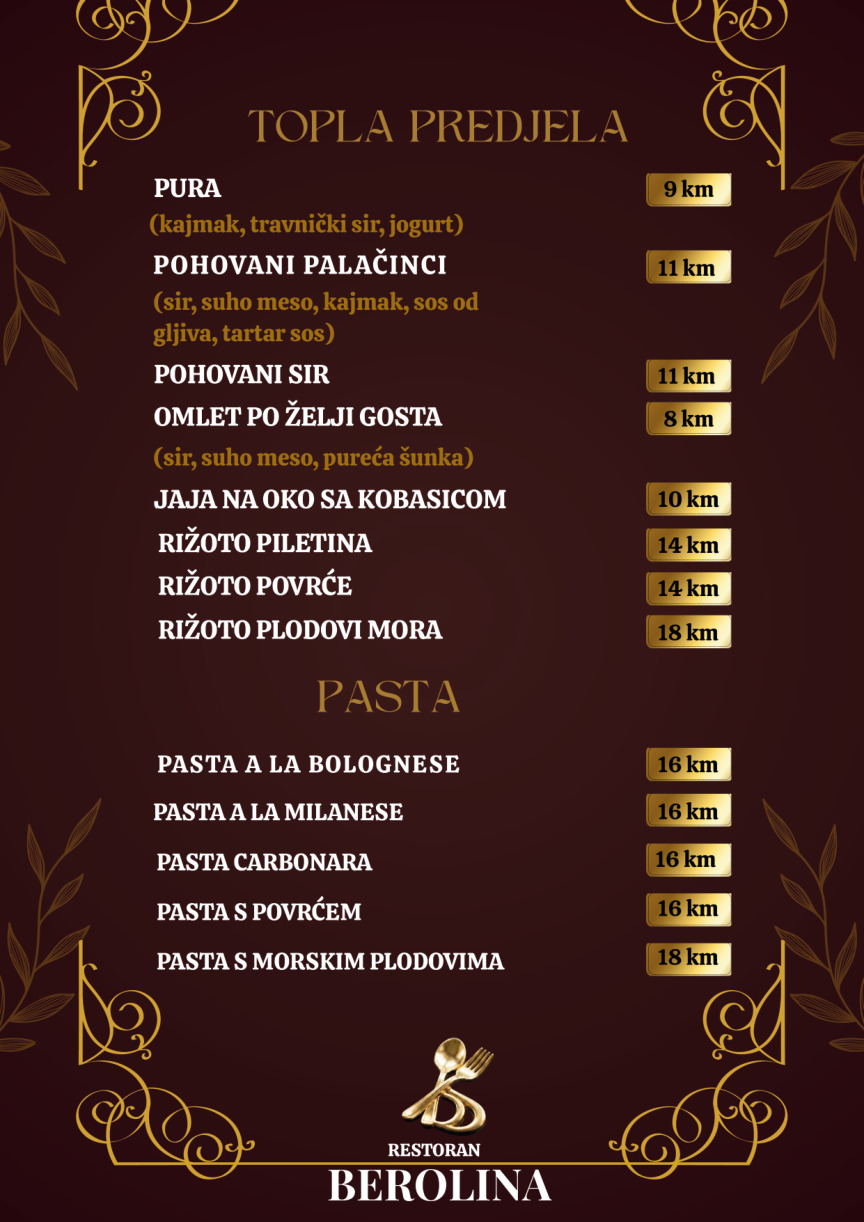 Bosanski meni strana 2