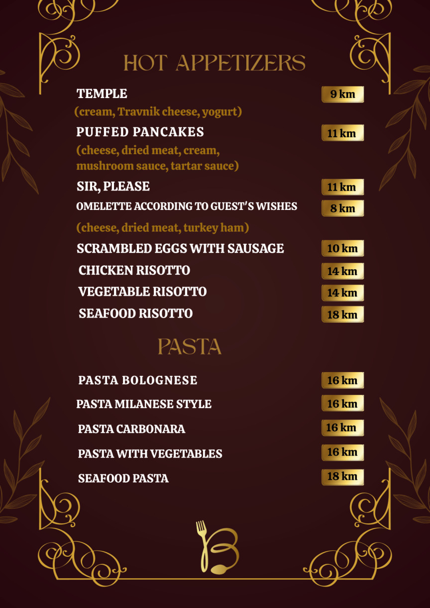 English menu page 2